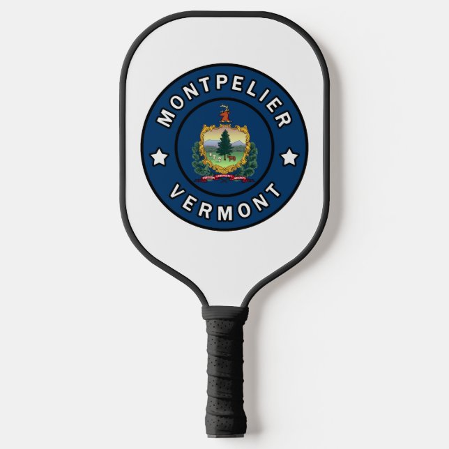 Montpelier Vermont Pickleball Paddle (Front)