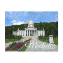Montpelier Vermont State House Postcard
