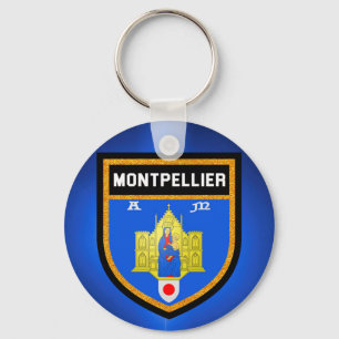 Montpellier Flag Keychain