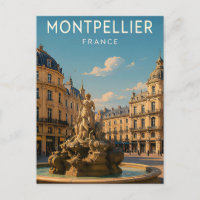 Montpellier France Mediterranean City Travel Gift