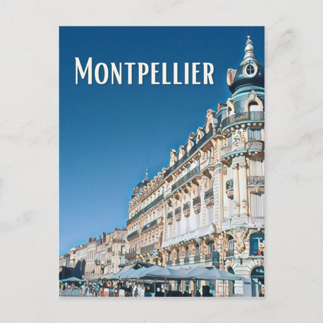 Montpellier Photo Vintage Postcard (Front)