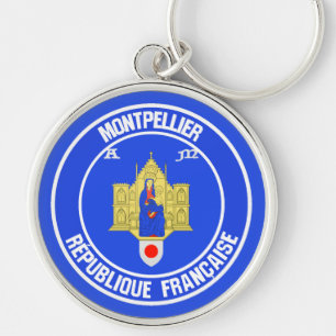 Montpellier Round Emblem Keychain