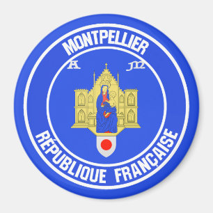 Montpellier Round Emblem Magnet