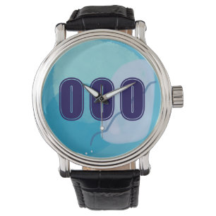 Montre 000 Numéros d'anges Bleu Spirituel Vibes élevées