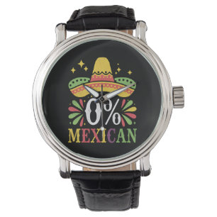 Montre 0% Mexicain Zéro Pour Cent Drôle Cinco De Mayo