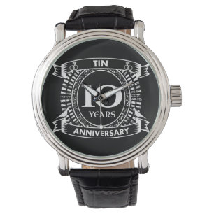 Montre 10e anniversaire du mariage étain