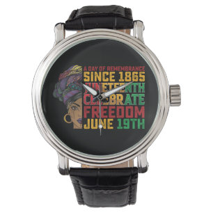 Montre 19 Juin Journée De Souvenir Liberté Noire