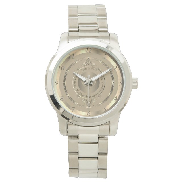 Montre 19ème et 8ème anniversaire de bronze (devant)