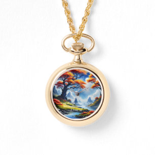 Montre 1 Pierre 5:7 croix sur la montagne