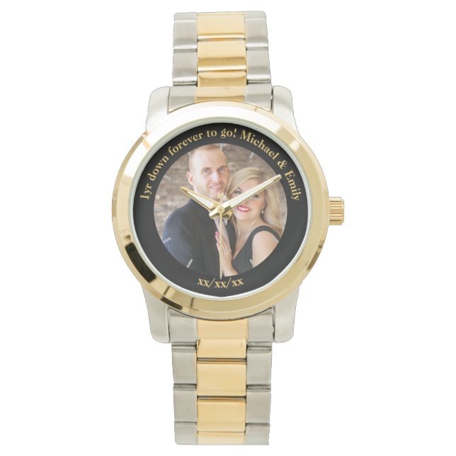 Montre 1er anniversaire de Mariage unique (devant)