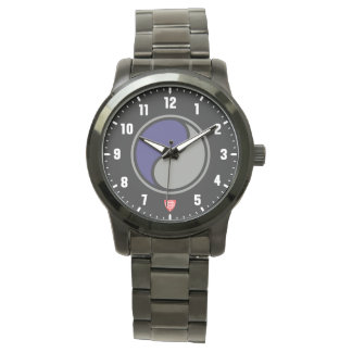 Montre 1re division de cavalerie Acier noir