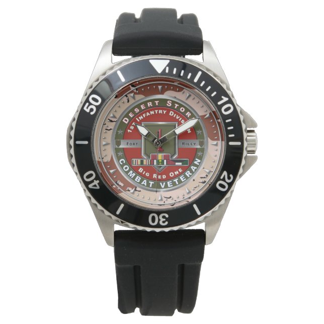 Montre 1re Division d'infanterie Tempête du désert Vétéri (devant)
