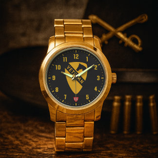 Montre 1st Cavalry Division Veteran Black