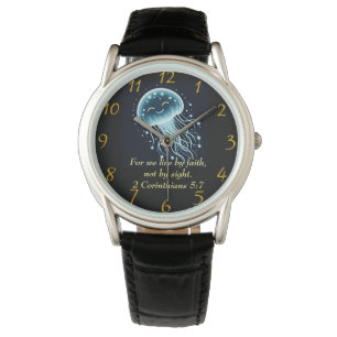 Montre 2 Corinthiens 5:7 Poisson de gelée qui vous sourit