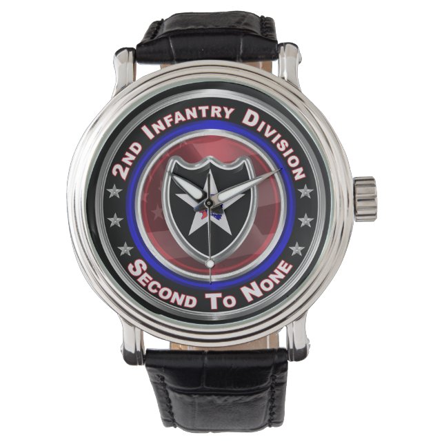 Montre 2e division d'infanterie " Seconde à aucune " (devant)