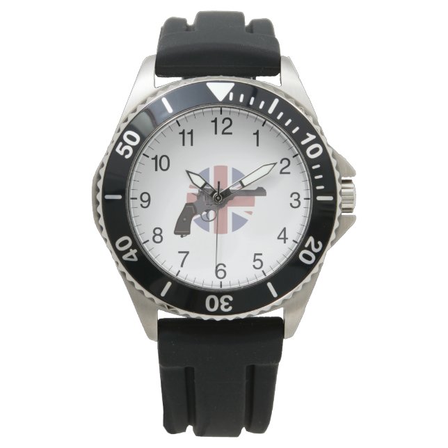 Montre 2ÈME GUERRE MONDIALE Empire britannique Revolver (devant)
