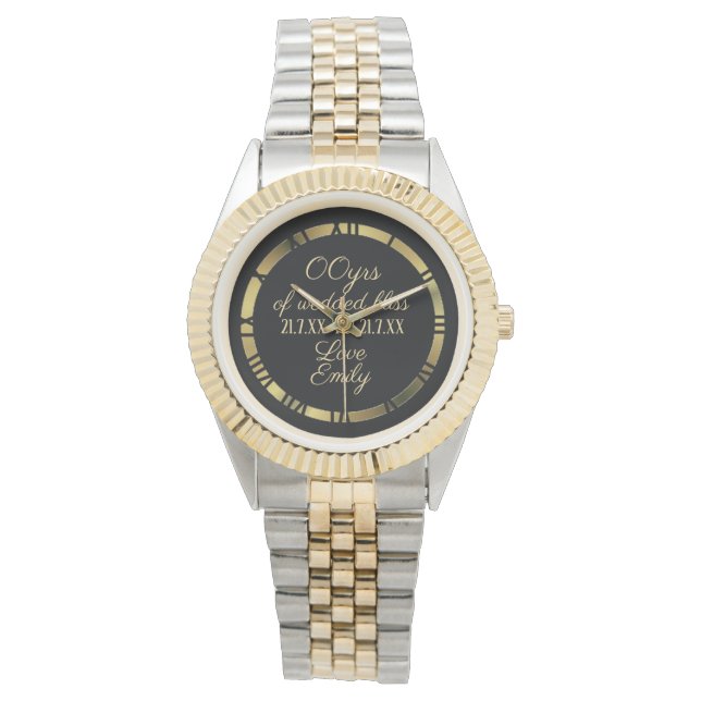 Montre 30e 35e 40e 45e anniversaire de Mariage Mari (devant)