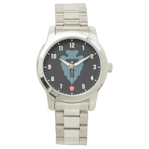 Montre 36e division d'infanterie Acier inoxydable argenté