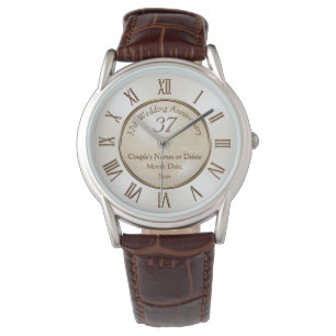 Montre 37e anniversaire du Mariage Cadeaux pour Lui et El