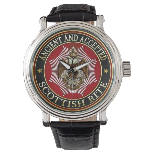 Montre [400] Aigle à deux têtes de Rite écossais (devant)