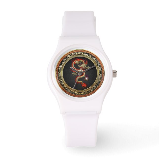 Montre [400] Dragon chinois d'or Fucanglong (Recto)