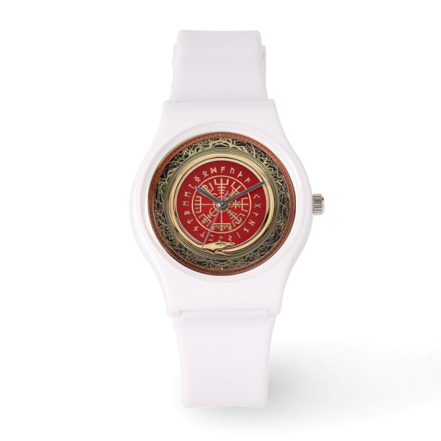 Montre [400] Vegvisir - Viking Gold Magic Runic Compass (Recto)