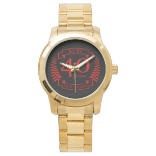 Montre 40e ANNIVERSAIRE Mariage RUBY