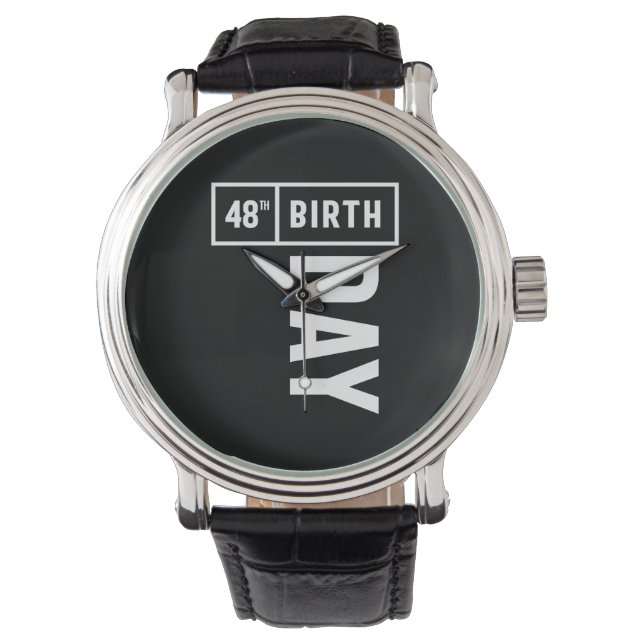 Montre 48 Ans - 48e Anniversaire Drôle Cadeau (devant)