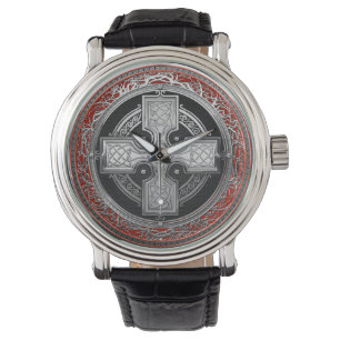 Montre [500] Ancienne Croix de noeud d'argent sacré celti