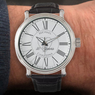 Montre 50e anniversaire - 50 ans personnalisé