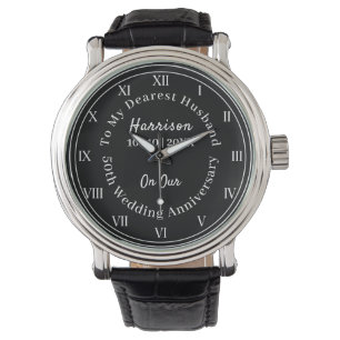 Montre 50e anniversaire du Mariage Montre-cadeau pour mar