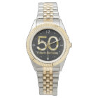 50e anniversaire, Elegant Black Gold Glam