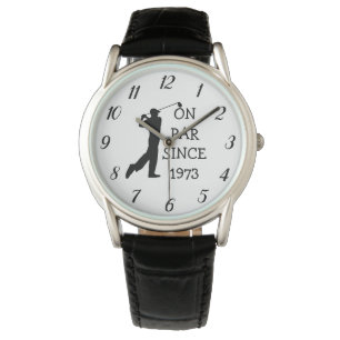 Montre 50e Anniversaire Golf Golfeur Papa Élégant