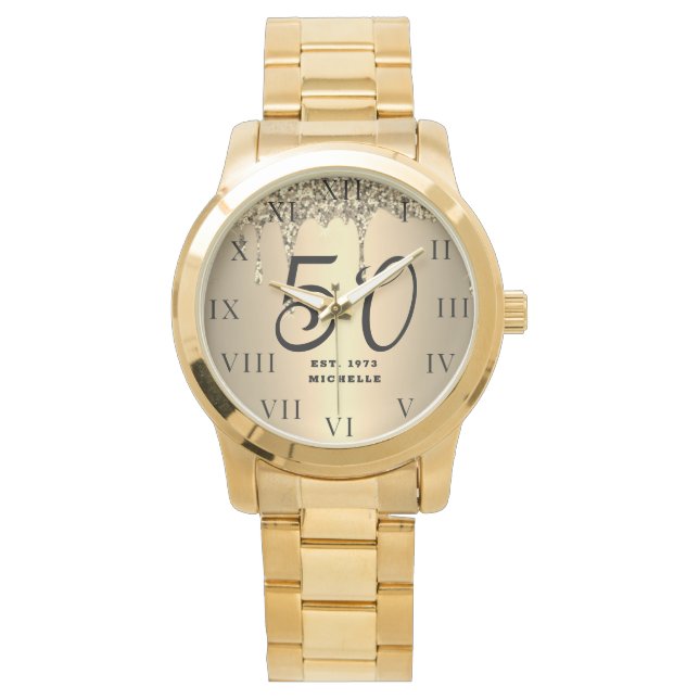 Montre 50e anniversaire pour son cinquante Black Sparkle  (devant)