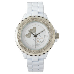 Montre 50ème anniversaire de Mariage d'or mari de ballon