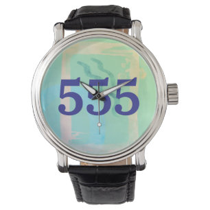 Montre 555 Affirmation de transformation du numéro d'ange