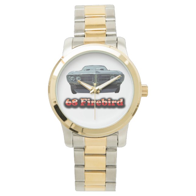 Montre 68 Firebird Gold et Silver Tone Watch (devant)