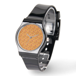 Montre à bracelet en silicone à motif de champigno