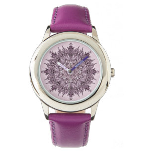 montre à fleur mandala