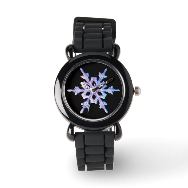 Montre à flocons de neige Iridescente (Recto)
