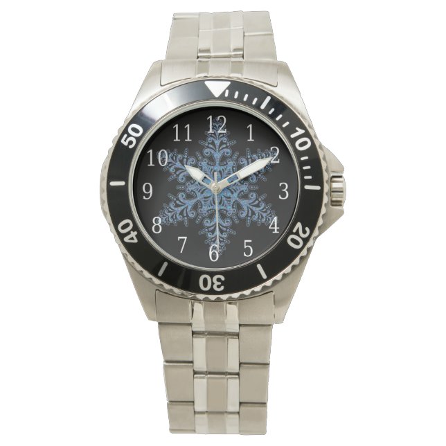 Montre à neige bleu (devant)