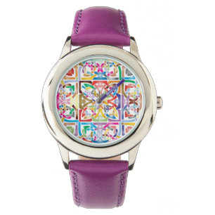 montre à noeud céleste multicolore