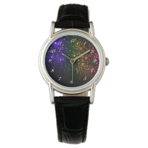 Montre à poignet arc-en-ciel