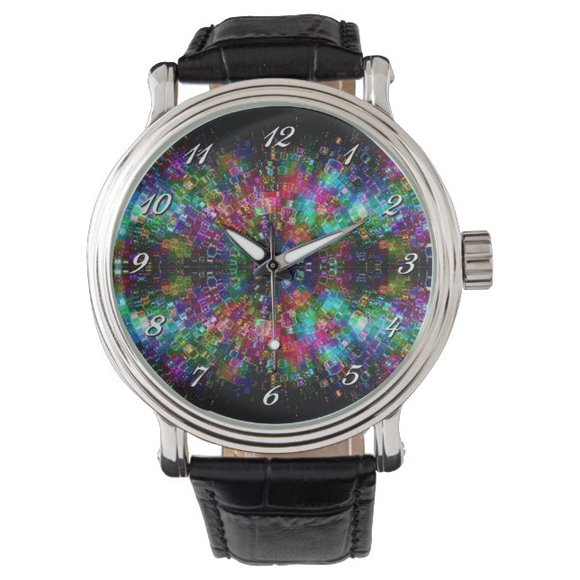 Montre à poignet en verre brisé (devant)
