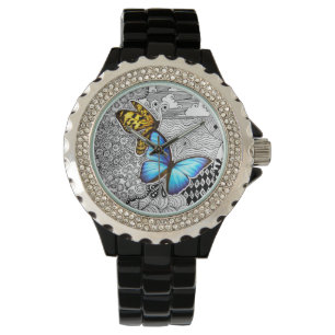 Montre à poignet papillon