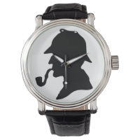 Montre à poignet Silhouette Sherlock Holmes