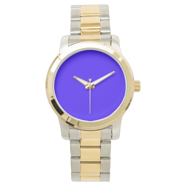 Montre à quartz à deux tons avec or et argent (devant)