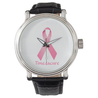 Montre à ruban rose Cancer du sein