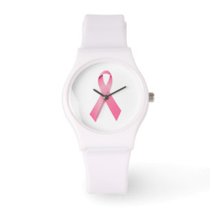 Montre à ruban rose Cancer du sein