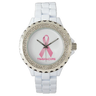 Montre à ruban rose Cancer du sein